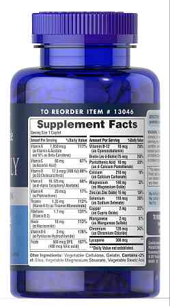 Мультивитамины для мужчин Puritan's Pride One Daily Men's Multivitamin 100 Caplets Луцк