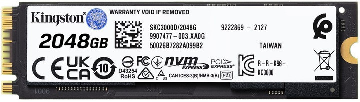 Накопичувач SSD 2 TB Kingston KC3000 M.2 2280 PCIe 4.0 x4 NVMe 3D TLC (SKC3000D/2048G) M.2 2280 Харків - фото 2
