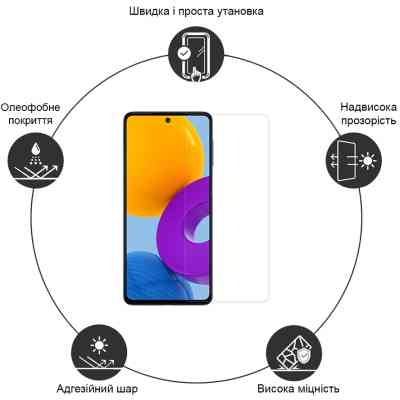 Стекло защитное Drobak OPPO A40 (383808) Винница