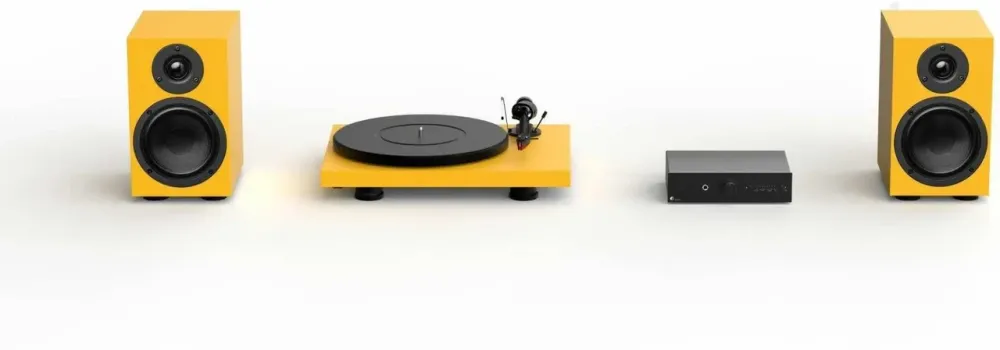 Програвач Pro-Ject Colourful Audio System | All-In-One Грамофон-wzmacniacz-Динаміки Satin Yellow Київ - фото 1