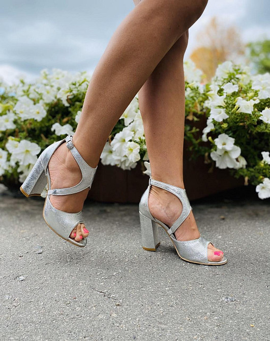 Nivelle Босоніжки жіночі NIVELLE 1858/9510-9544 срібні (літо, шкіра натуральна) (3711) Коломыя - изображение 5