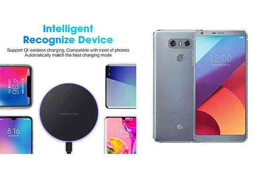 Беспроводное зарядное устройство Copper до 30W для Honor Magic6 Pro, USB-C, LED Киев