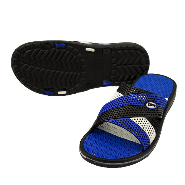 Шлепанцы мужские синие качественные не боятся воды 