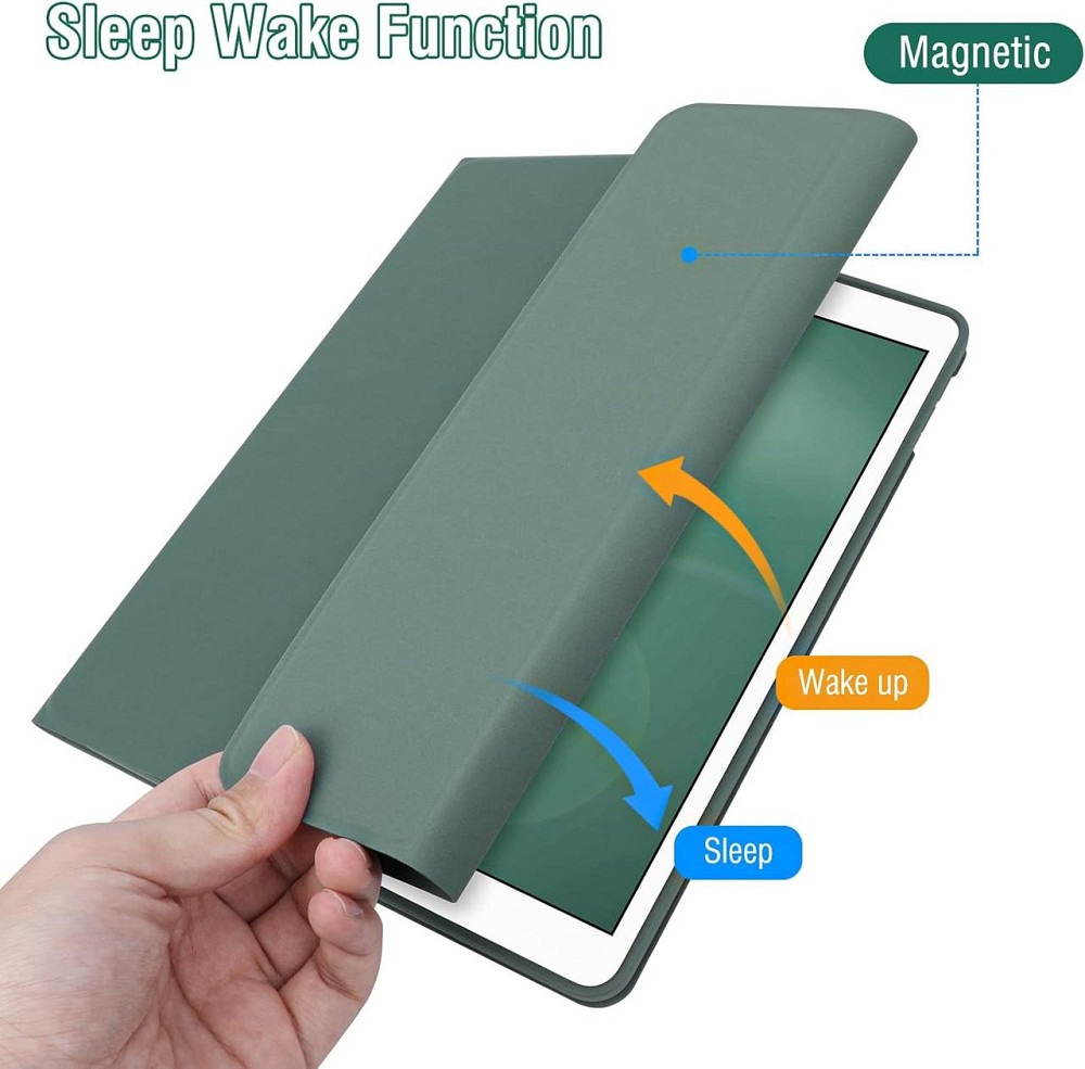 Чехол‑клавиатура для iPad 10.2 7/8/9 поколений Dark Green съемная беспроводная клавиатура отсек для Pencil Киев - изображение 4