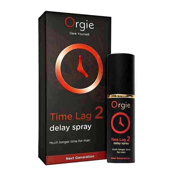 Спрей-пролонгатор Orgie Time Lag 2 Delay Spray, 10 мл, без анестетиків, з екстрактом даміани Sex Aura Київ