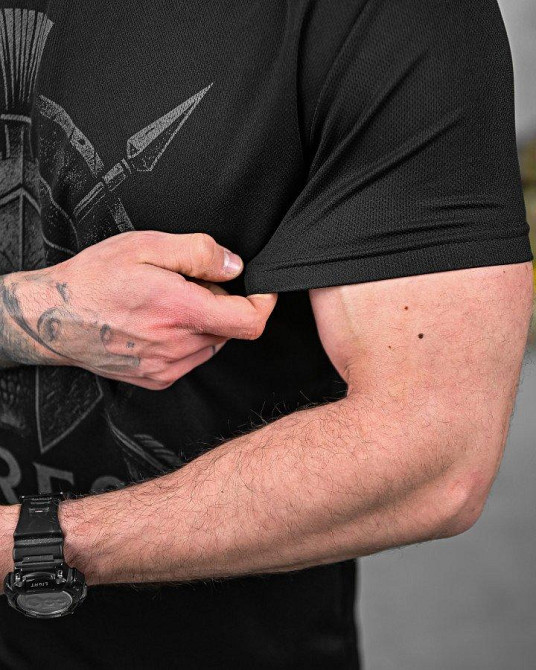 Тактична потовідвідна футболка OBLIVION ARES black ДЛ6581 Одеса - фото 4