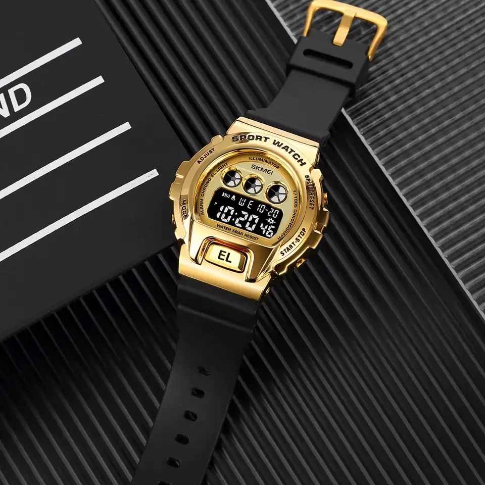 Чоловічий наручний годинник Skmei 1905 (Золотистий) Вінниця - фото 6