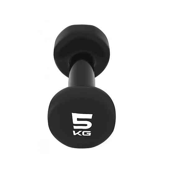 Гантелі вінілові PowerPlay 4125 Achilles 2*5 кг. Чорні (пара - 2шт.) Каменское