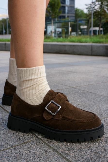 Meideli Лофери жіночі MEIDELI -6 коричневі (весна-осінь, замша натуральна) (5994) Коломия - фото 1