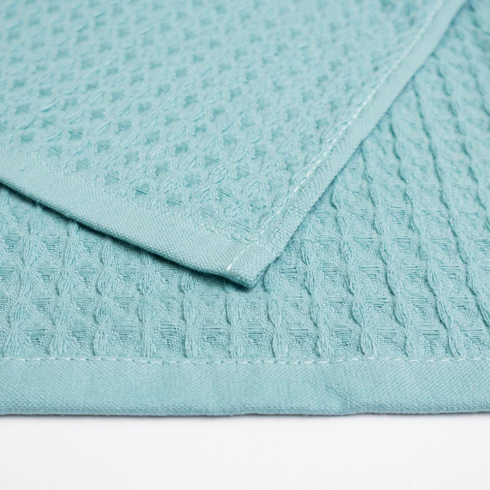 Вафельний рушник для кухні YouStar 30х50 см 260г/м2 (Бірюзовий) Суми - фото 4