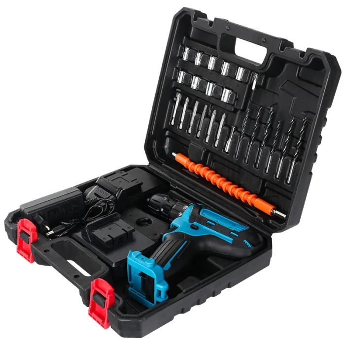 Аккумуляторный шуруповерт Lithium 21V + 2 аккумулятора + кейс + набор инструментов Винница - изображение 4