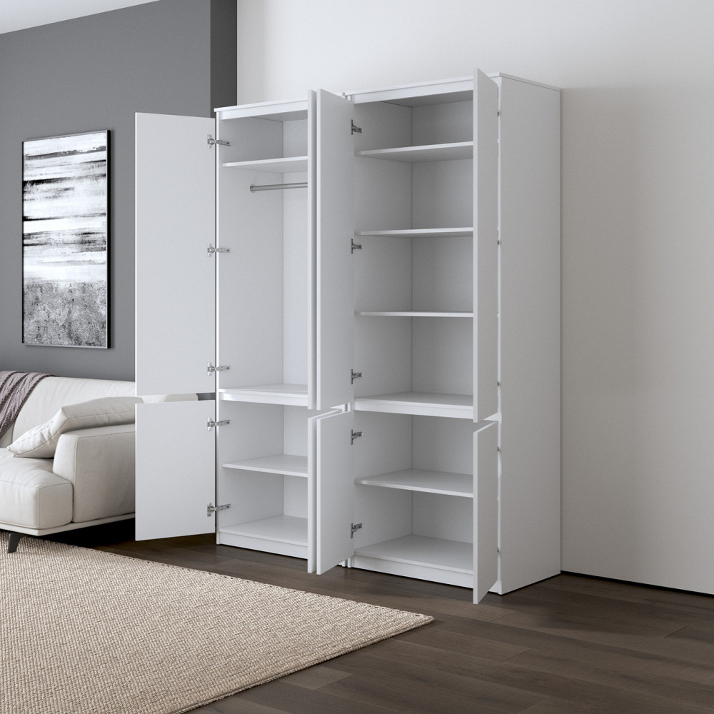 Шафа для одягу VAYS, зі штангою та полицями, комплект з 2 шаф R10+R24 Дуб Сонома Львів - фото 2