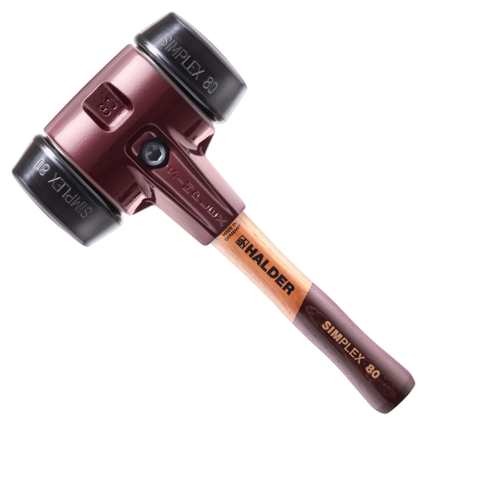 Молоток HALDER Simplex 3002 насадки из черной резины короткая ручка Одесса - изображение 1