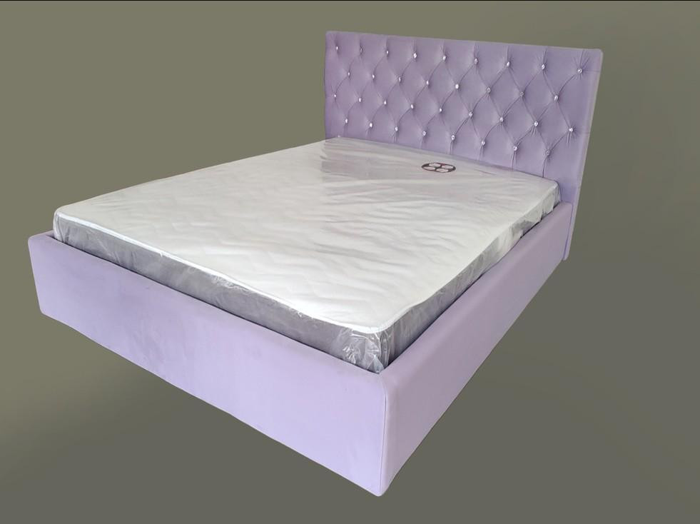 Кровать BNB Двуспальная Arizona Comfort 140 х 200 см Simple С подъемным механизмом и нишей для белья Фиолетовый Днепр - изображение 8