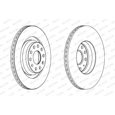 Гальмівний диск FERODO DDF1503C Вінниця - фото 1