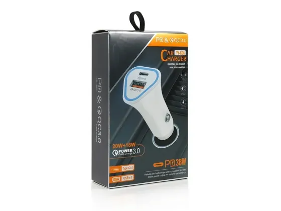 Зарядний пристрій 12В 3,0А 20Вт QC3.0 USBx1 Type-Cx1 YY-C06 Одеса