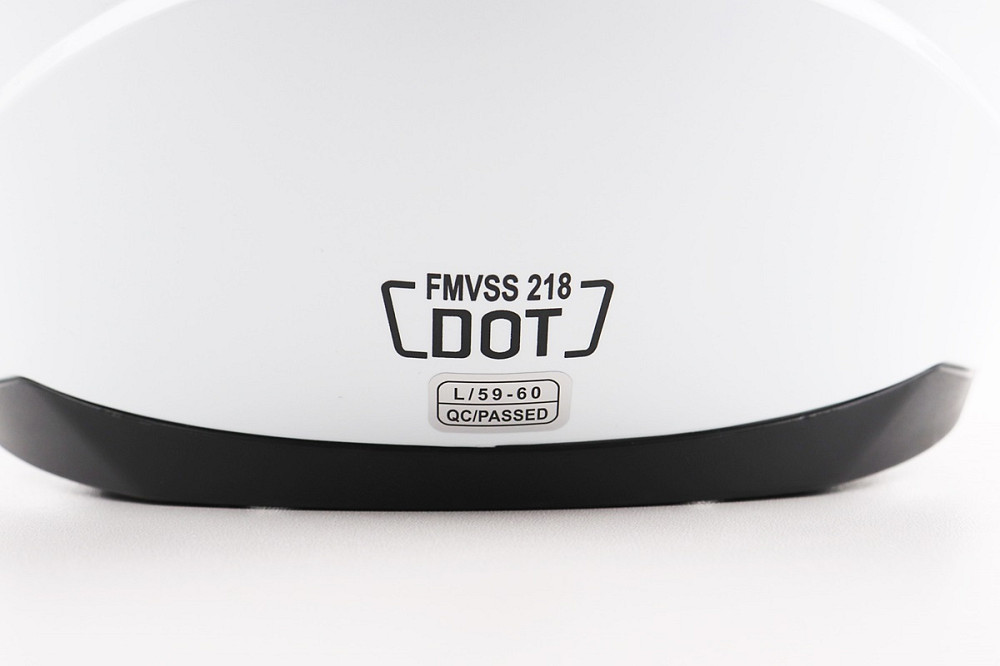 Шолом інтеграл, закритий (сертифікація DOT)+відкидні окуляри BLD-M67 L (59-60см), БІЛИЙ глянець Киев - изображение 8