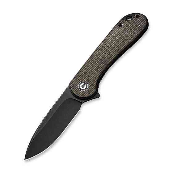 Нож складной карманный Civvi Elementum, (7.5 см) D2 / Micarta темно-зеленый Киев