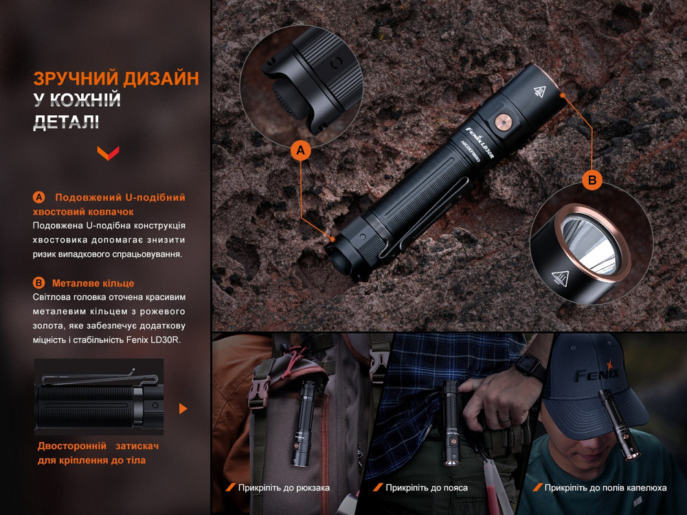 Ліхтар ручний Fenix LD30R Київ - фото 9