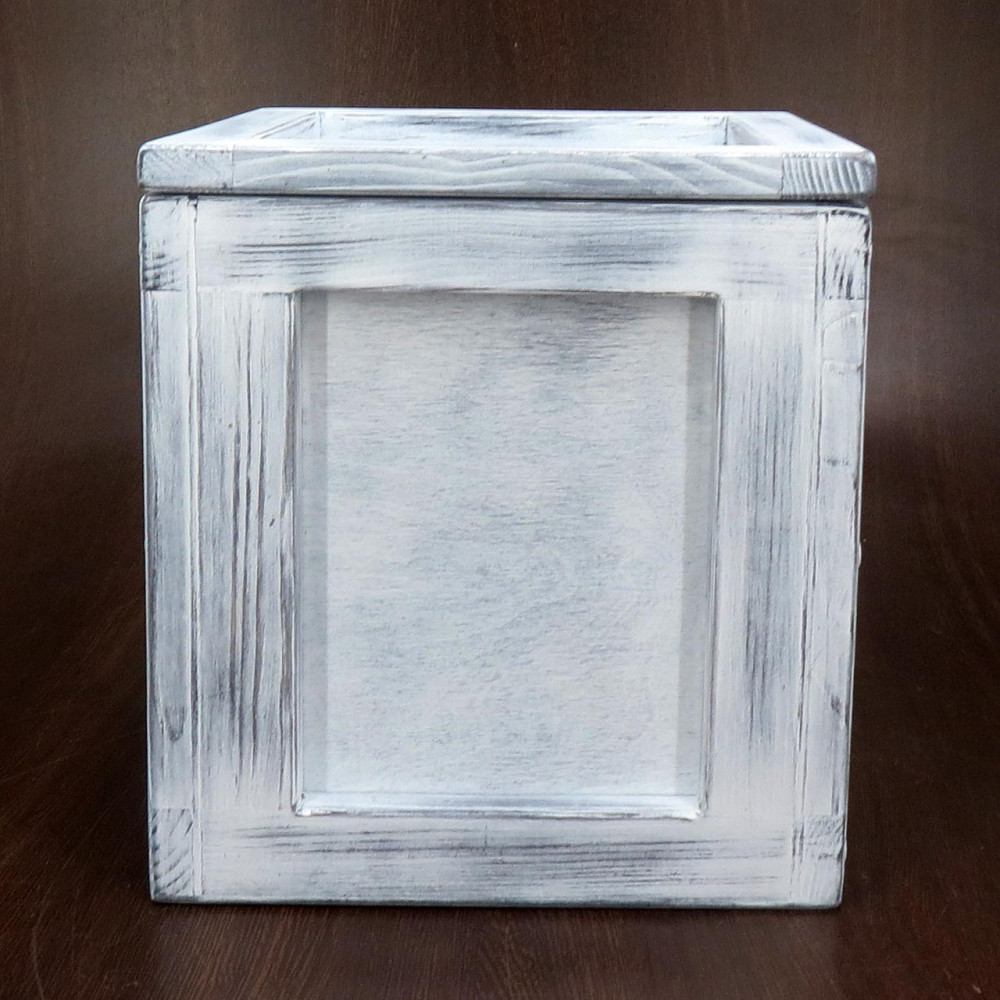 Інтер'єрний декоративний ящик "Аківа 35х35х40" шеббі Миколаїв - фото 5