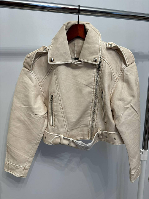 Жіноча куртка єкошкіра Молочний M Харків - фото 2