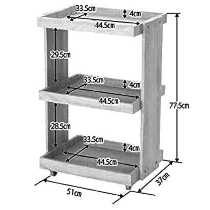 Етажерка для ванної на коліщатах "Нарта" мускат Миколаїв - фото 2