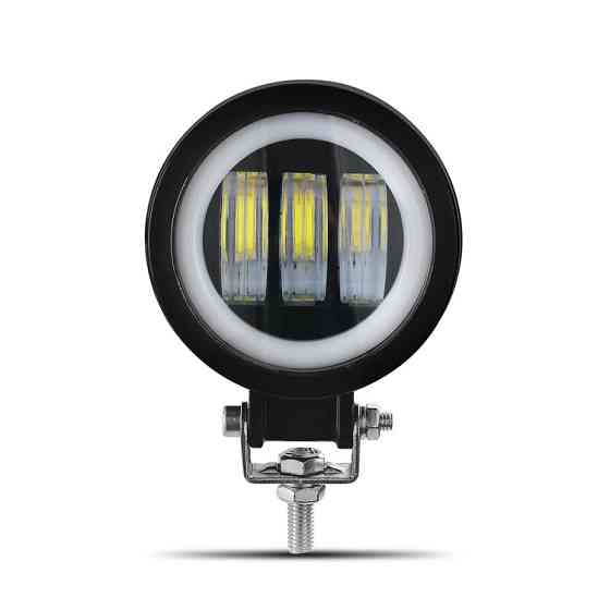 Фара світлодіодна LED противотуманная кругла 30W + LED кільце з чіткою світловий кордоном Мукачево