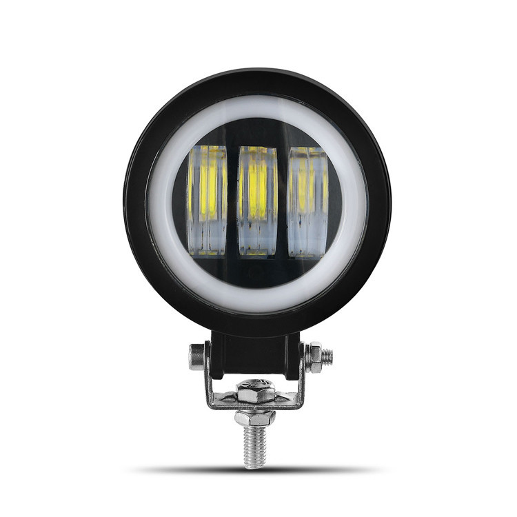 Фара світлодіодна LED противотуманная кругла 30W + LED кільце з чіткою світловий кордоном Мукачево - фото 3