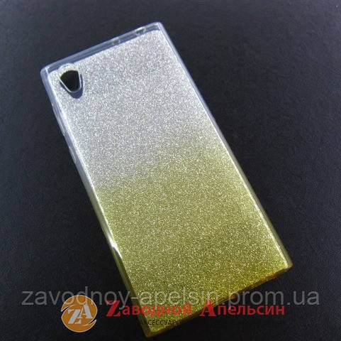 Sony Xperia L1 G3312 чехол блестки двухцветный Одесса - изображение 1