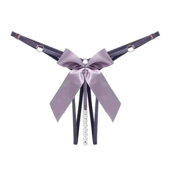 Труси з бусинками еротичні сексуальні жіночі one size бузковий Київ