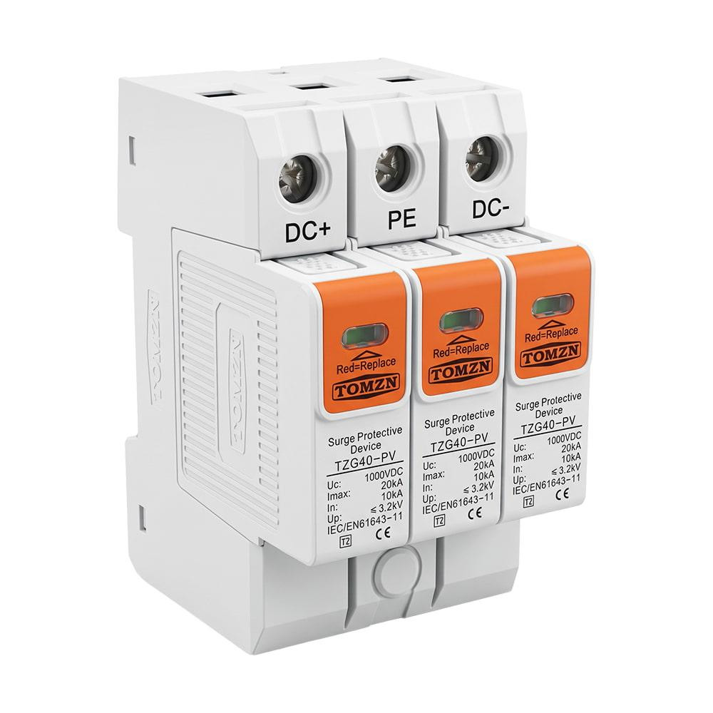 Обмежувач напруги TOMZN TZG40-PV 3P 1000V DC під DIN-рейку (51-00132) Киев - изображение 11