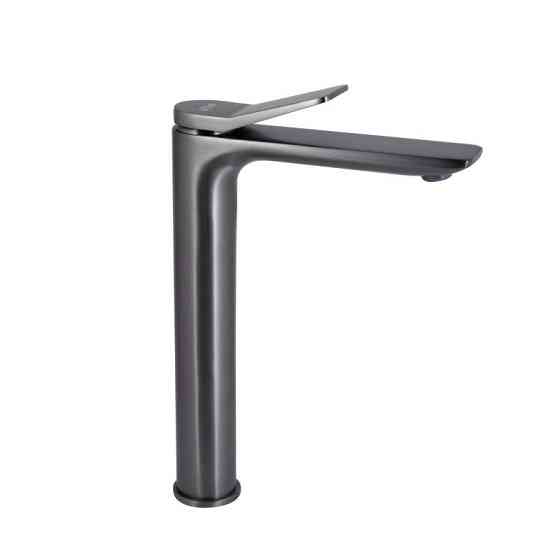Змішувач для раковини Qtap Presto QTPRE269GRP45582 (k35), одноважільний, високий, Graphite Харків