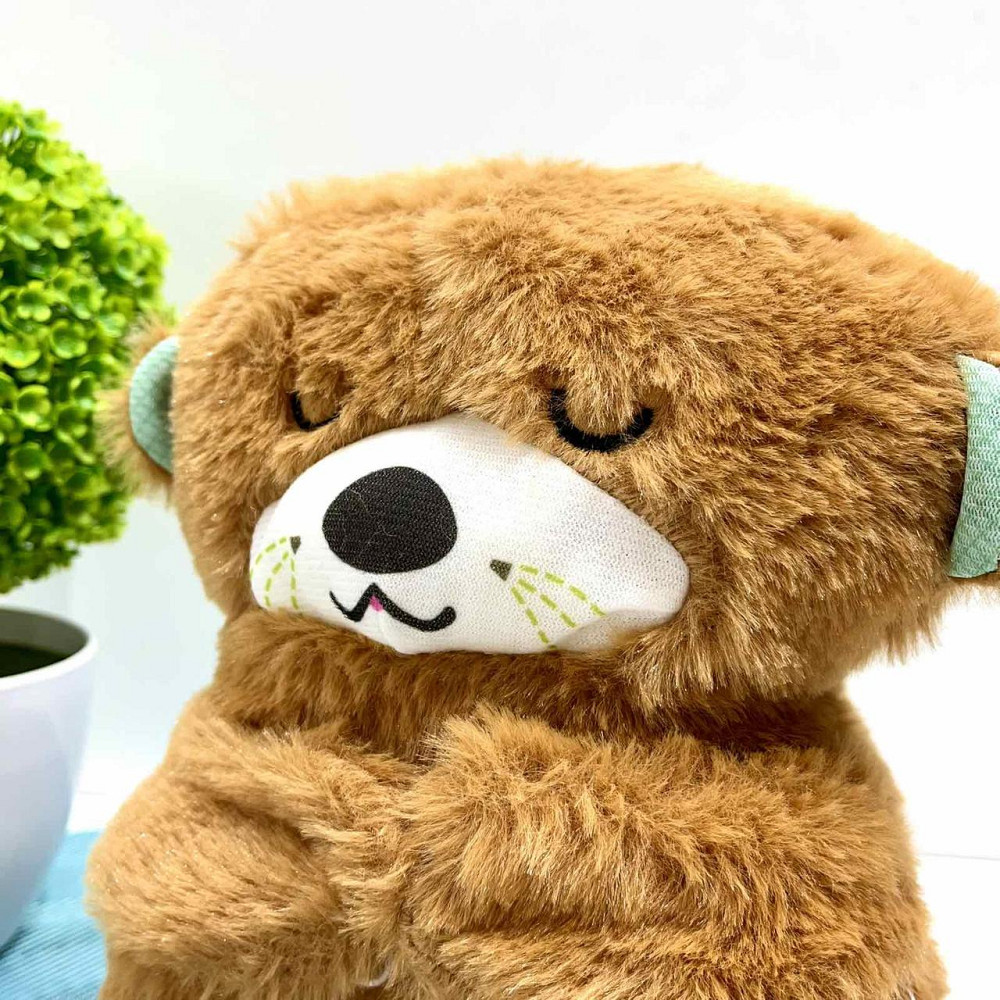 Видра інтерактивна дихає підсвічується сопе та відтворює заспокійливу музику Коричнева (853-1) Чернігів - фото 9