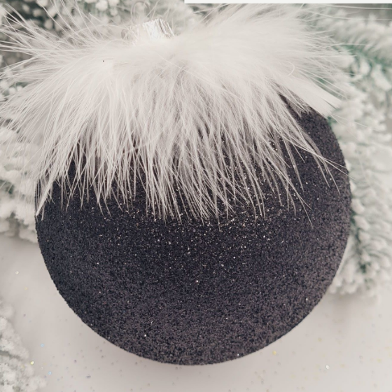 Ялинкова куля Пір'їнка d10см КС Житомир - изображение 2