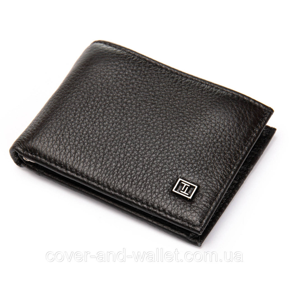 Маленький чоловічий гаманець затискач на багато карток чорного кольору Bretton Київ - фото 3