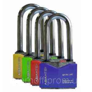 Замок навісний LXCP 50 сталь кольоровий(в асортименті) АВАНТЕК Житомир