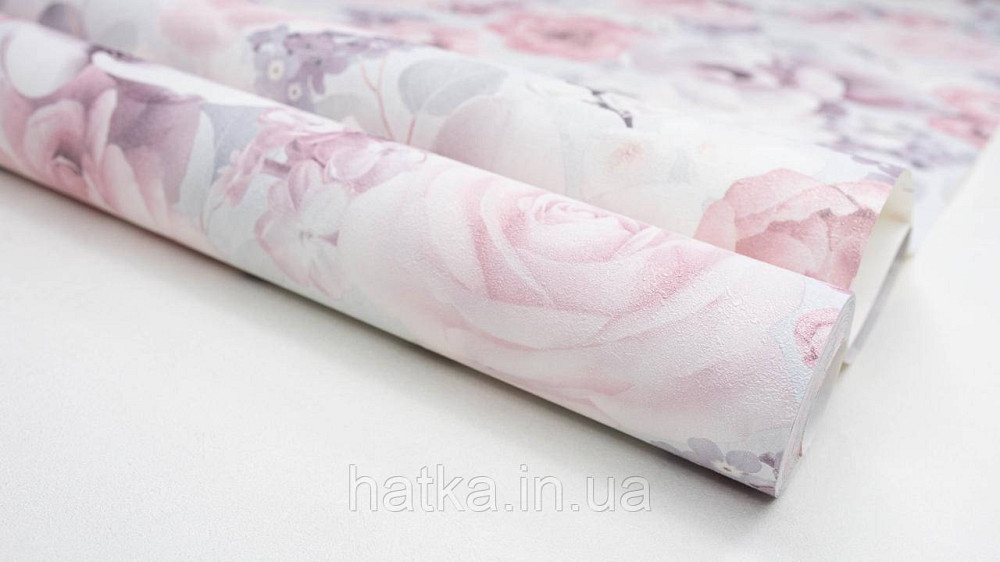 Обои виниловые на флизелине горячего тиснения Sintra Atmosphere цветы розы красные сиреневые голубые 512227 Киев - изображение 7