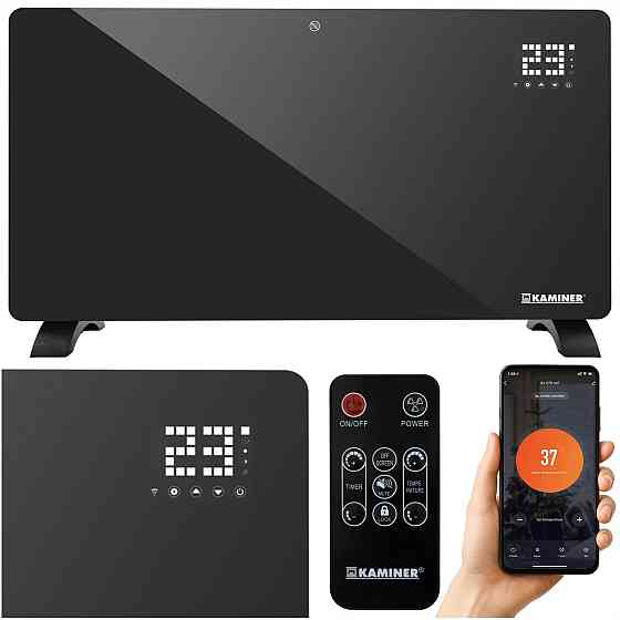 Електричний обігрівач скляний з WiFi управлінням Kaminer (26572) 2500 Вт Нововолинськ