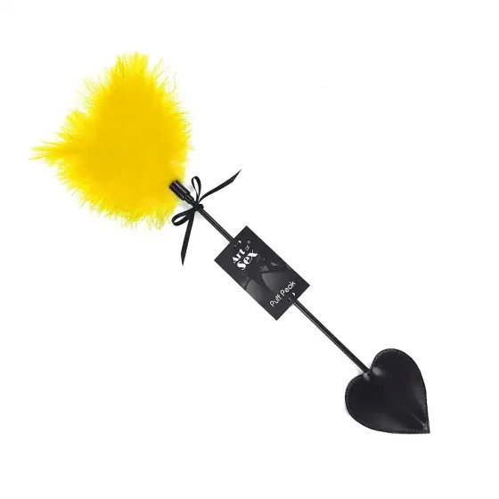 Лоскітка зі шлепалкою Піка Art of Sex - Puff Peak, колір Жовтий Львів