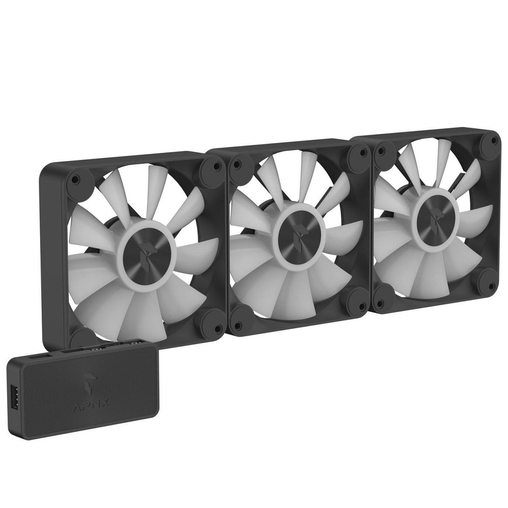 Вентилятор APNX FP1-120 ARGB Black - 3 Pack (APF3-PF11257.11) ( 15689 ) Харьков - изображение 9