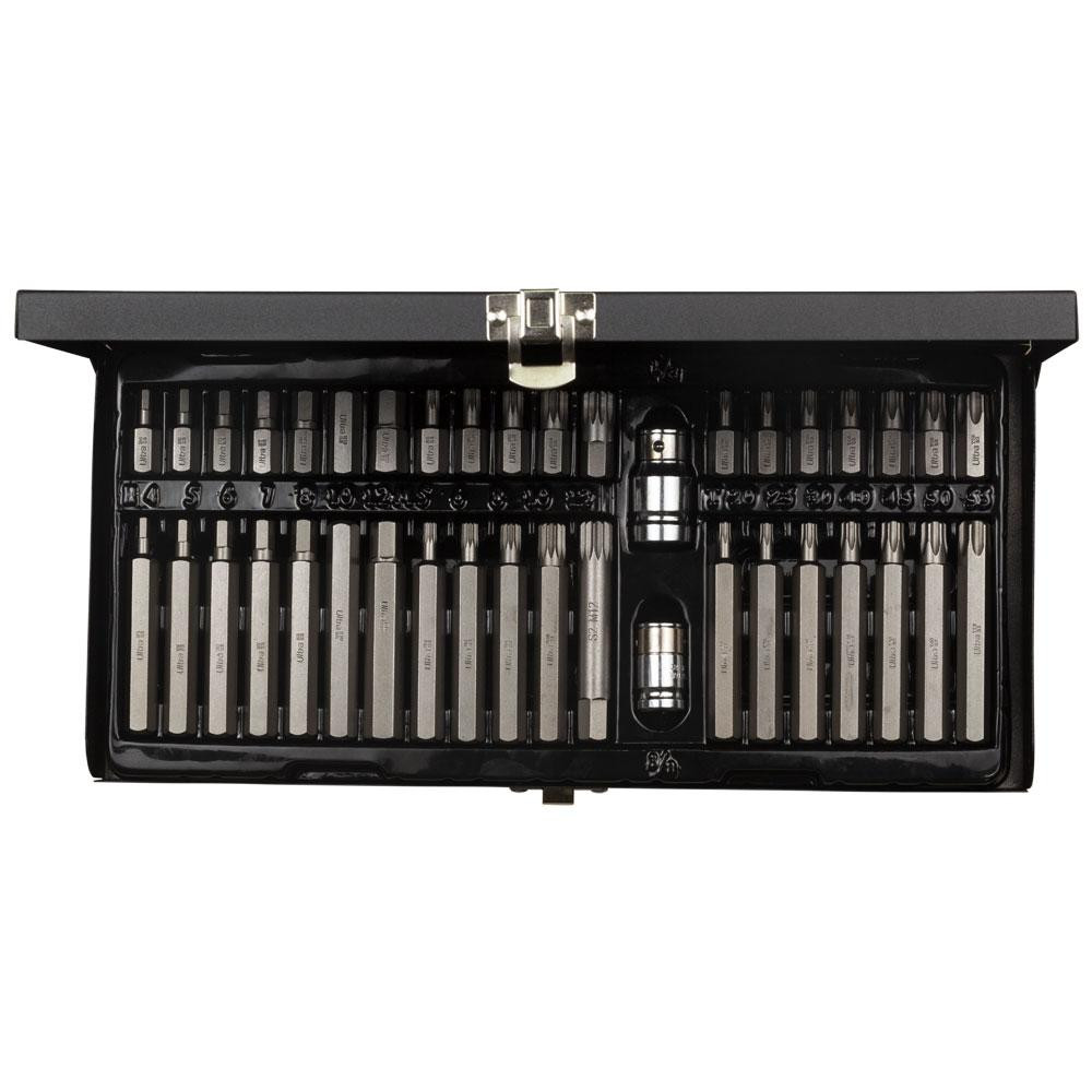 Набор бит HEX TORX Spline 10мм 40шт S2 (металл кейс) ULTRA (4017092) Киев - изображение 3