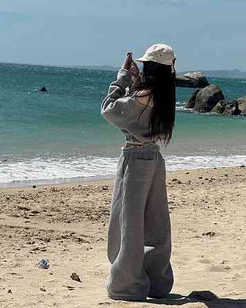 Жіночий стильний трендовий оверсайз костюм-двійка 46/48 Одеса