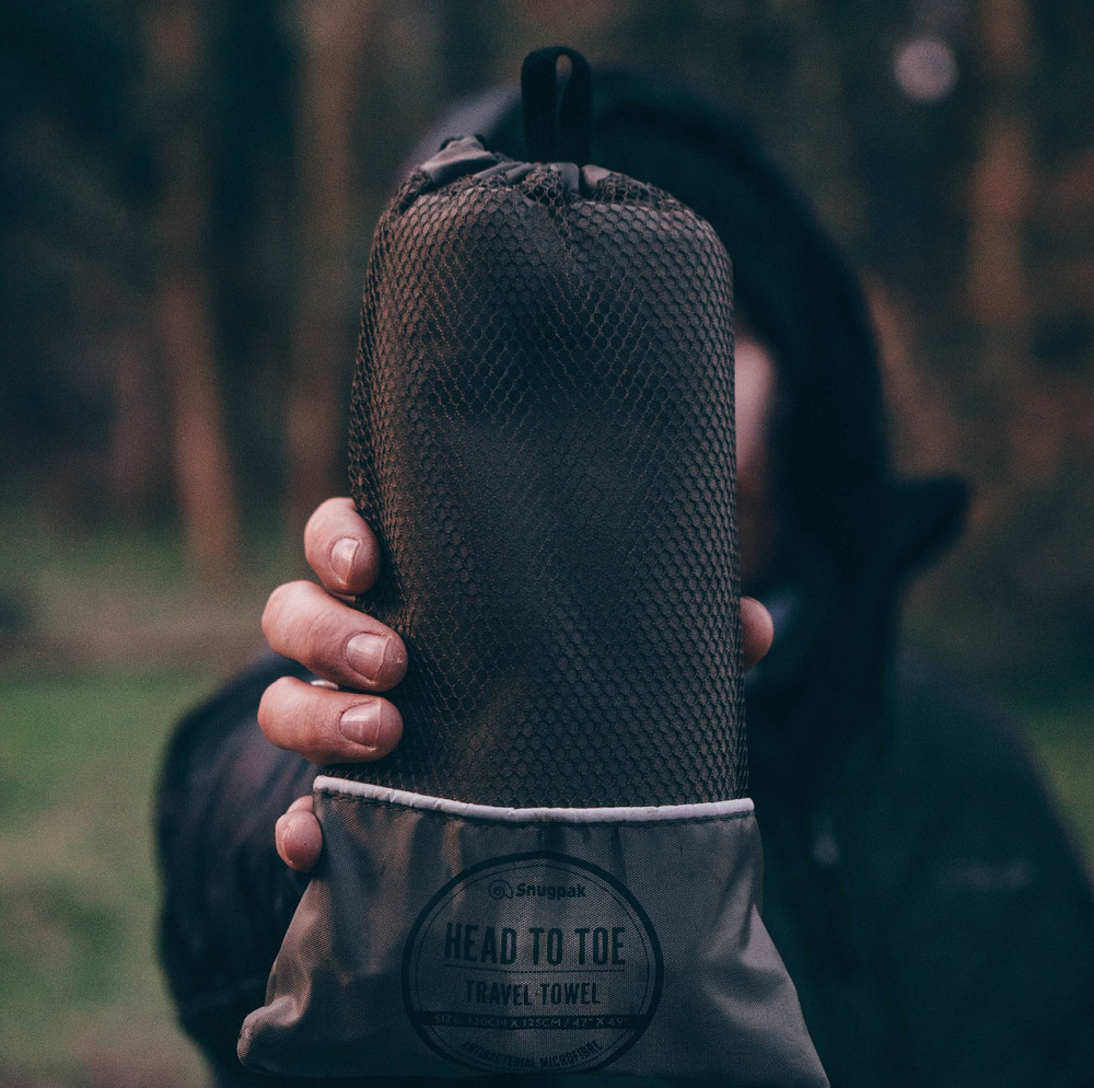 Туристичний Рушник швидкосохнучий 125х120 см з чохлом Snugpak "Handtuch Head to Toe" Olive Нововолинськ - фото 6