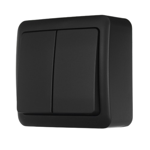 VIOLA антрацит Вимикач зовнішній 2кл Лезард Житомир