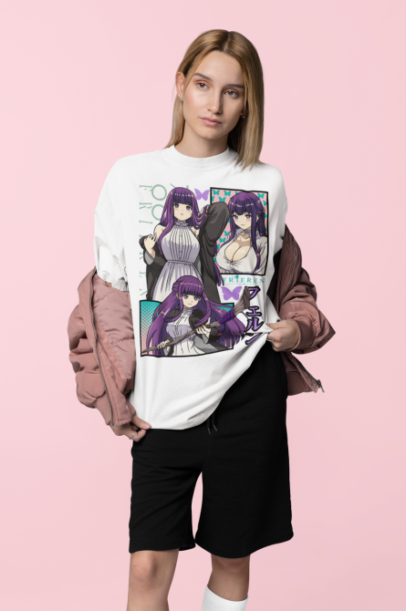 Футболка аниме Ферн Старк Аниме Гифтс оверсайз (S/M/L) Черний AnimeJ0665 Днепр - изображение 3