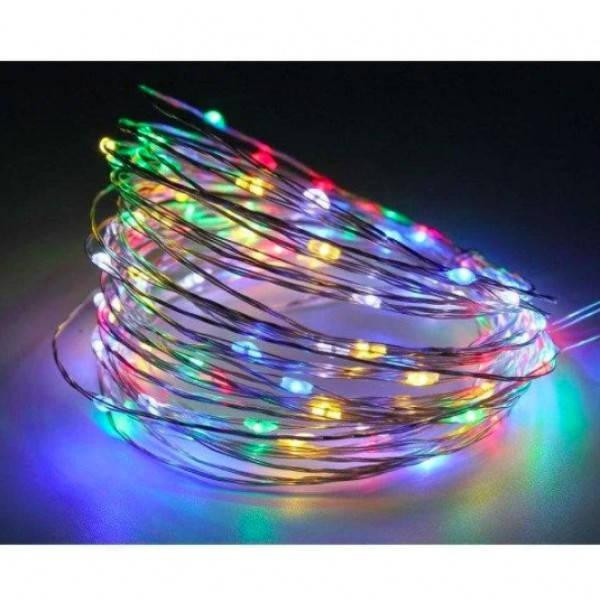 Гирлянда Капля росы на батарейках АА 3 м 30 ламп мульти цвет Харьков - изображение 1