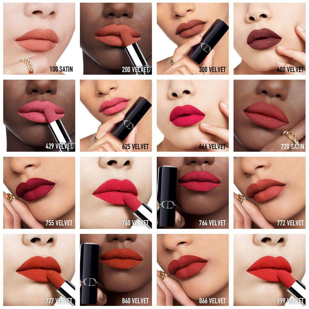 Rouge Dior - Стійка губна помада, зволожуючий квітковий догляд, 2 відтінки, 999 satin (3,5 g) Слов'янськ - фото 2