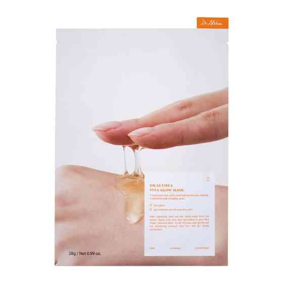 Тканевая маска для сияния кожи лица с витамином C Vita Glow Mask Dr. Althea 1 шт 28 г Киев