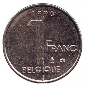 1 франк. 1996 рік, Бельгія (Belgique). Полтава - фото 1