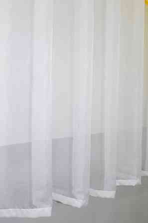 Кухонная занавеска VR-Textil № 069к желтый с белым 280х170 см (50-096) Киев